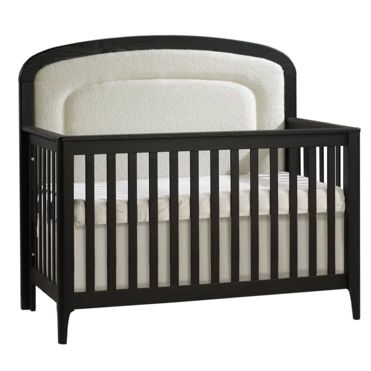 Palo 5-in-1 Crib with Beige Boucle Upholstered Panell