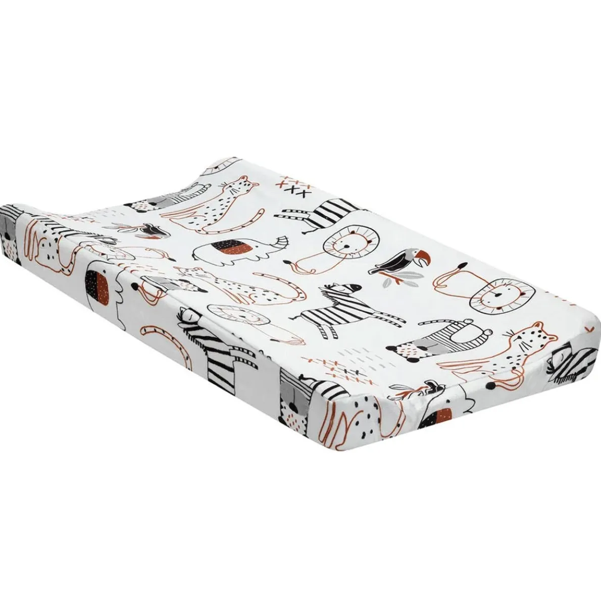 Patchwork Jungle Change Pad Cover