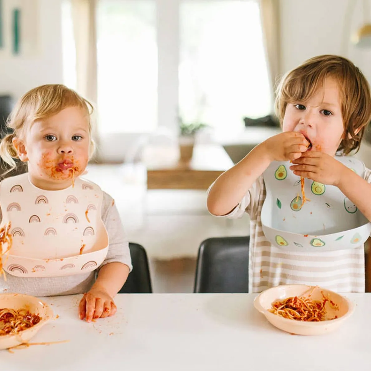 Patterned Silicone Bib