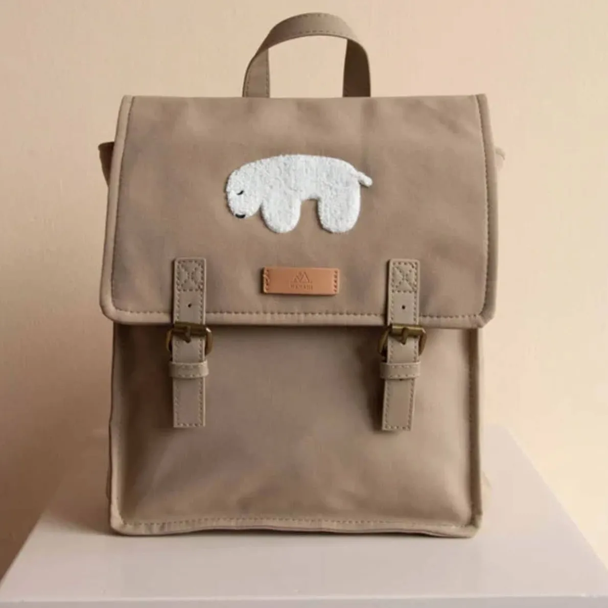 Polar Bear Puffed Backpack