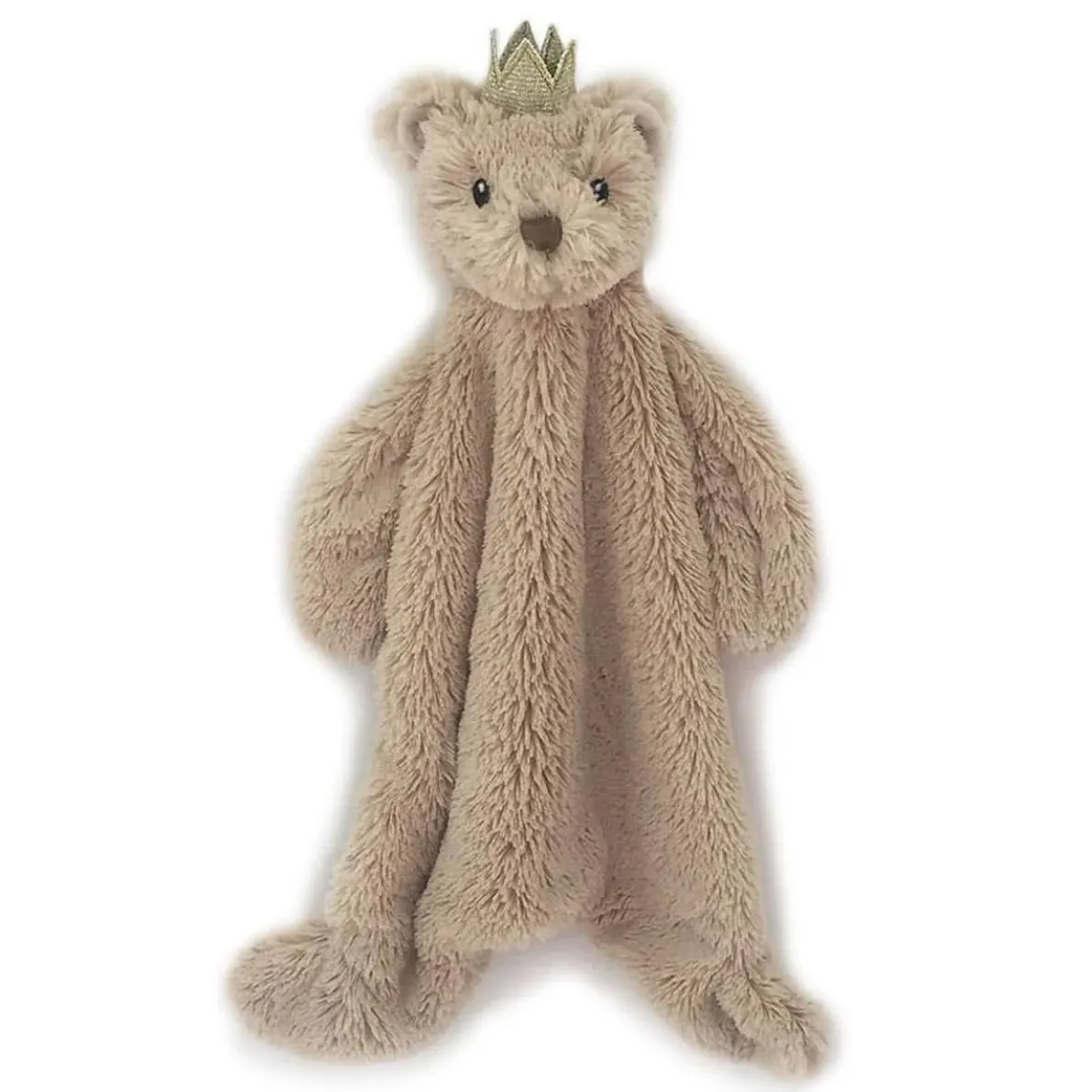 Prince Bear Baby Security Blanket