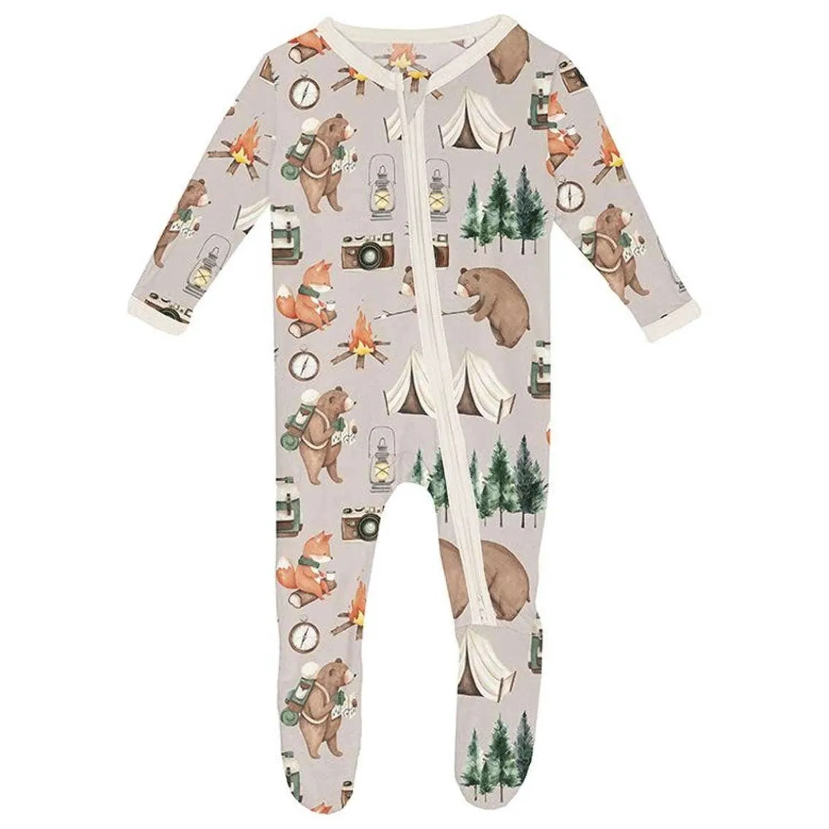 Print Footie with Zipper (The Great Outdoors)
