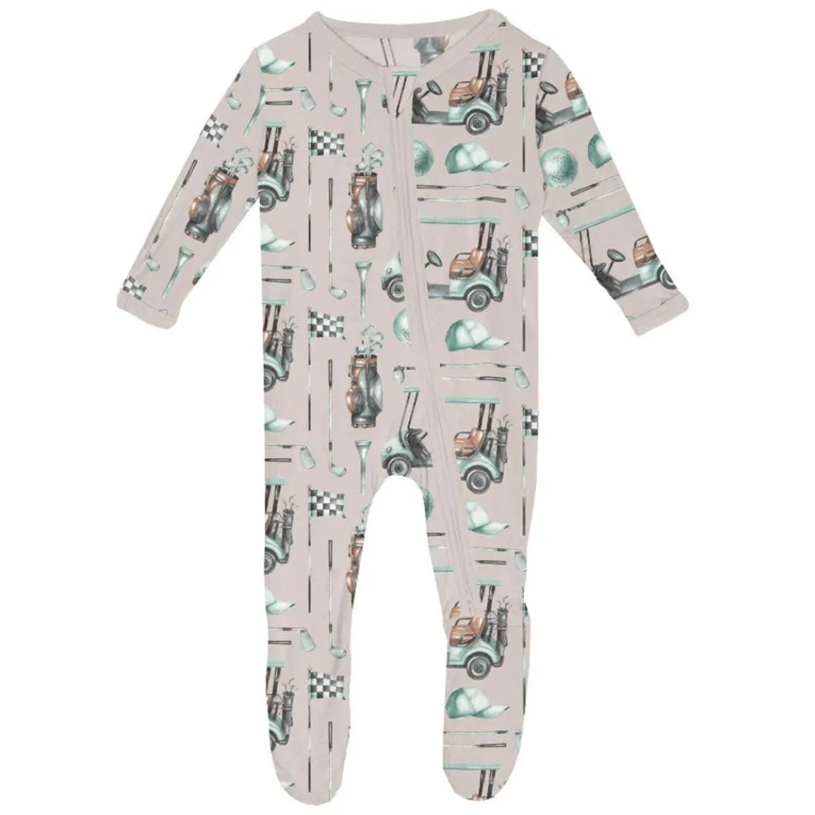 Print Footie with Zipper (Summer Fun)