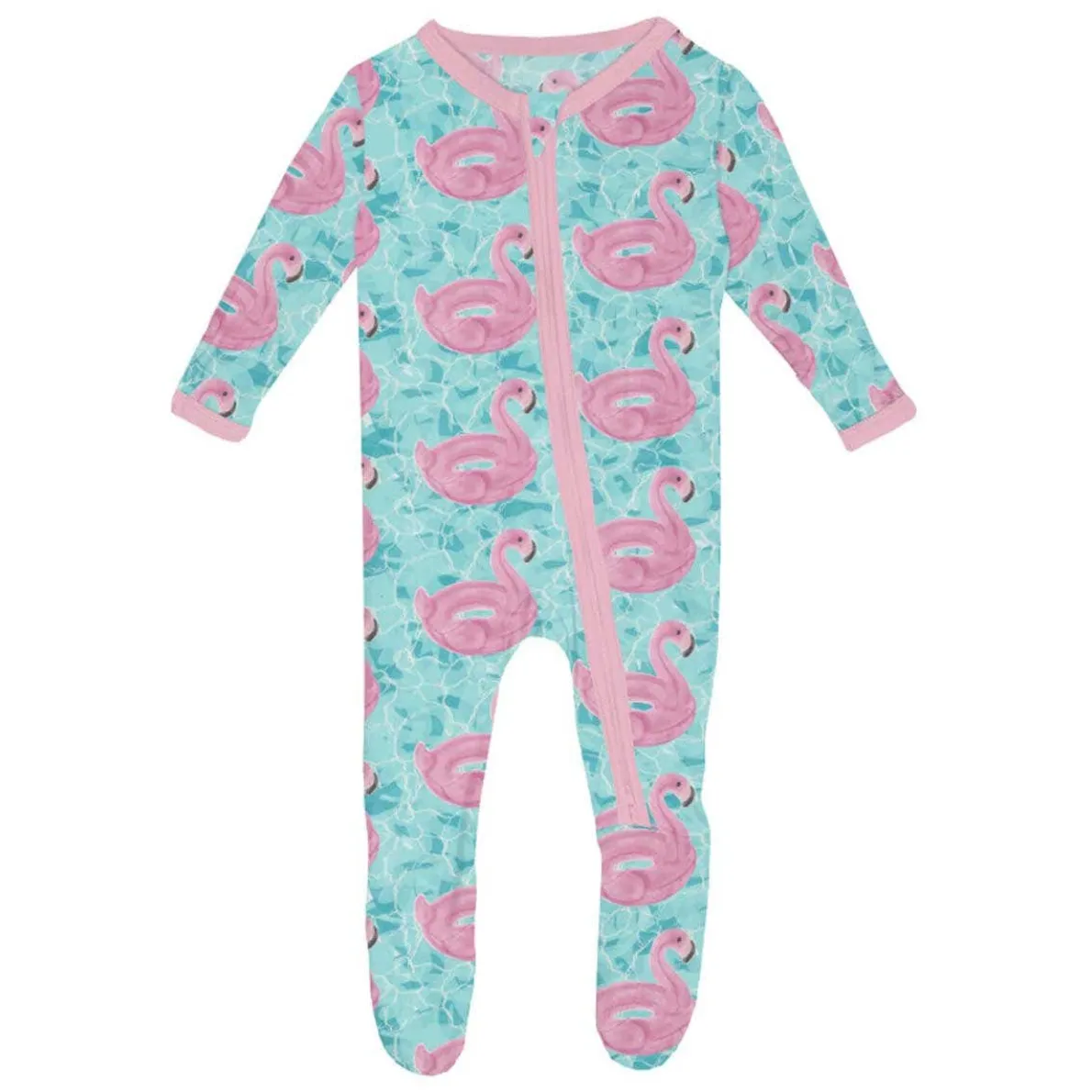 Print Footie with Zipper (Summer Fun)