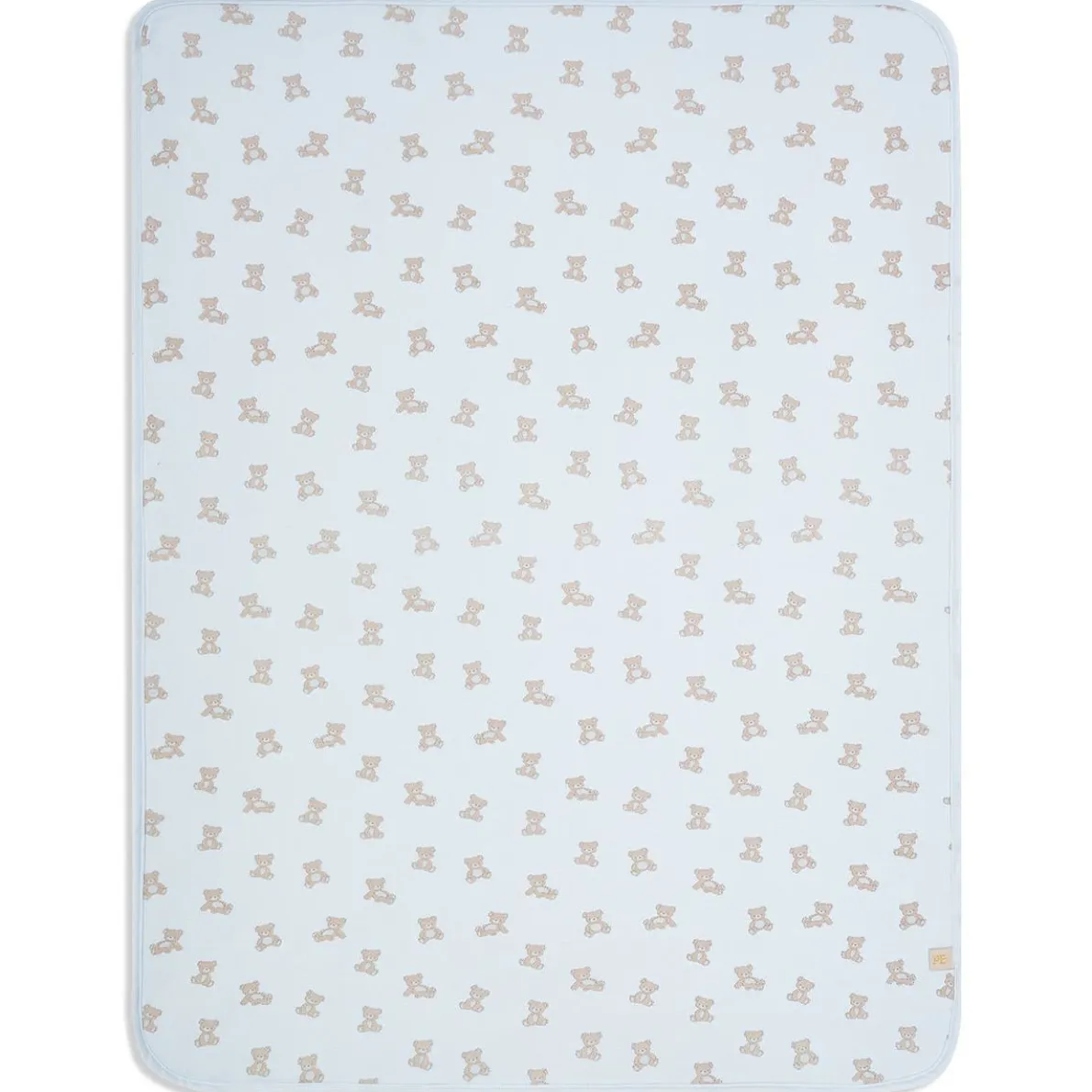 Printed Jersey Blanket Lined with Sherpa - Small Print