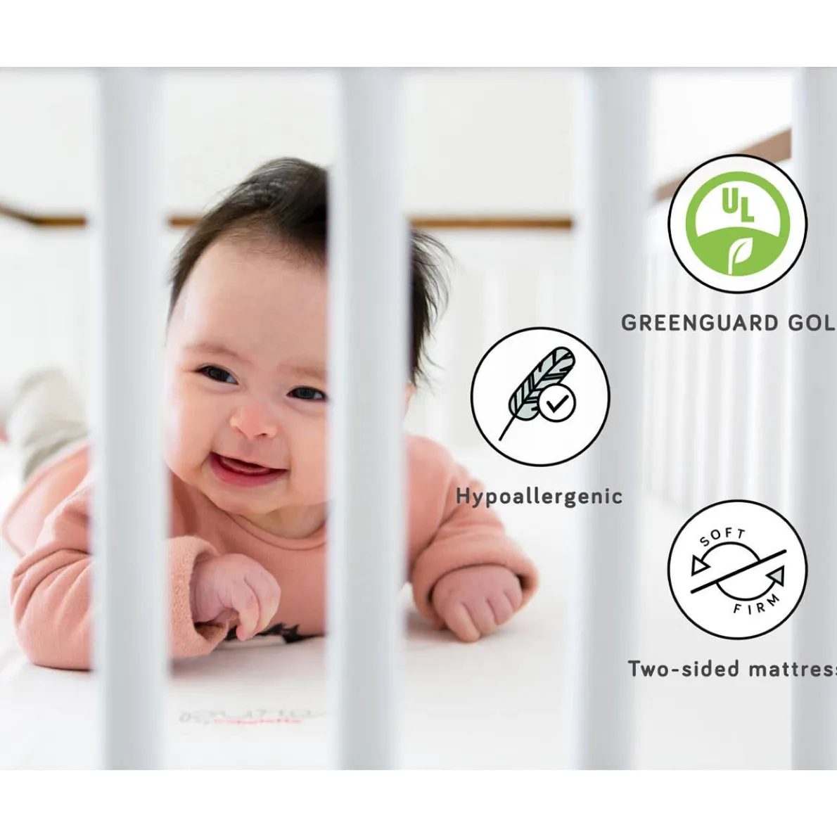 Pure Core Full Size Crib Mattress (Dry)