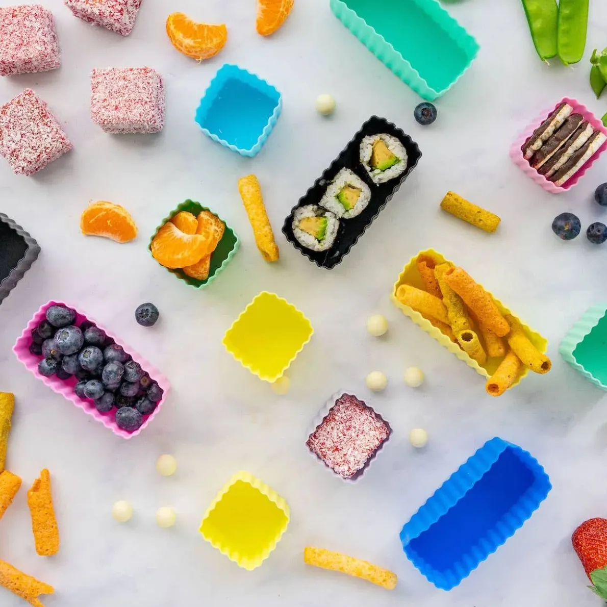 Rectangle Bento Cups (2 Pack)