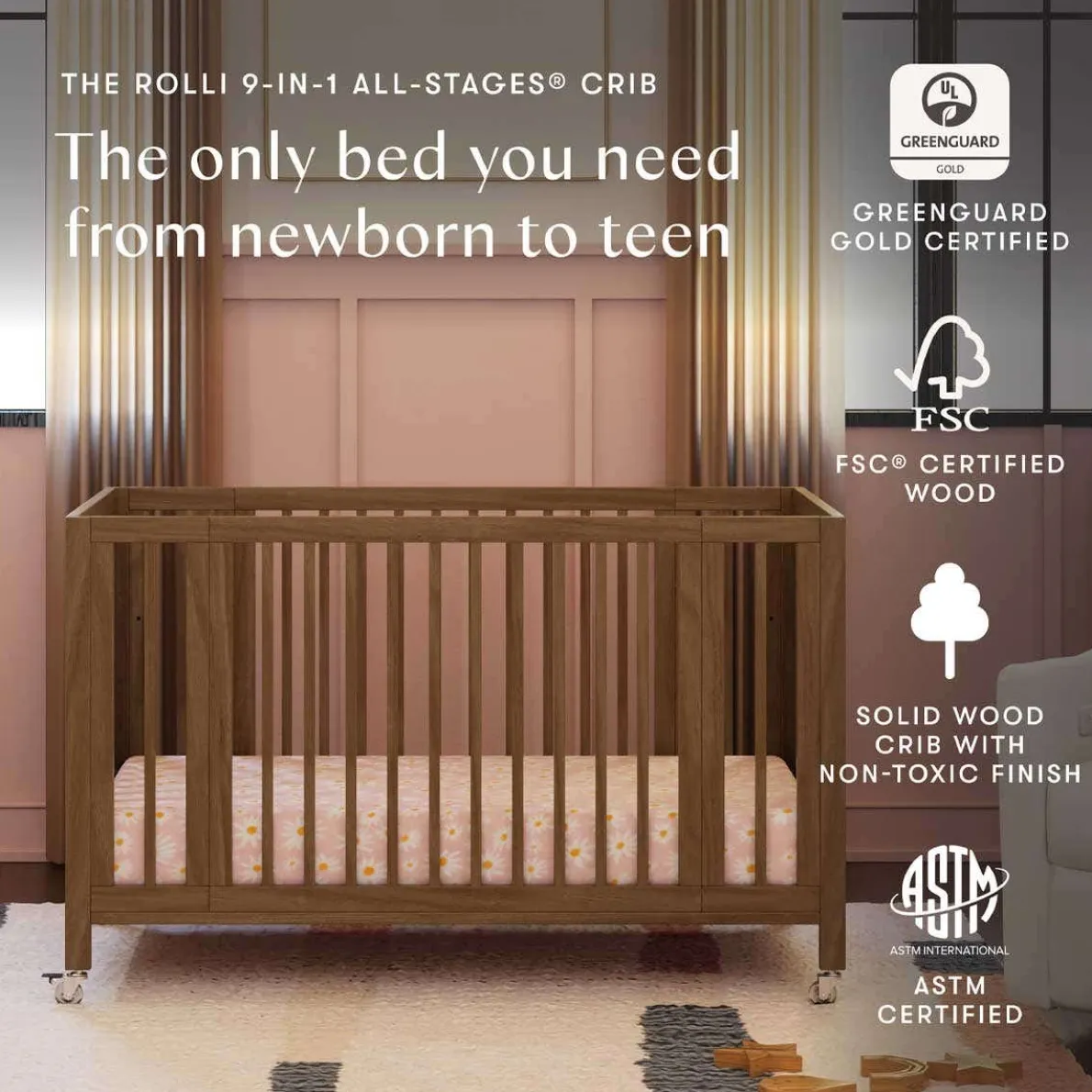 Rolli 9-in-1 All-Stages Crib