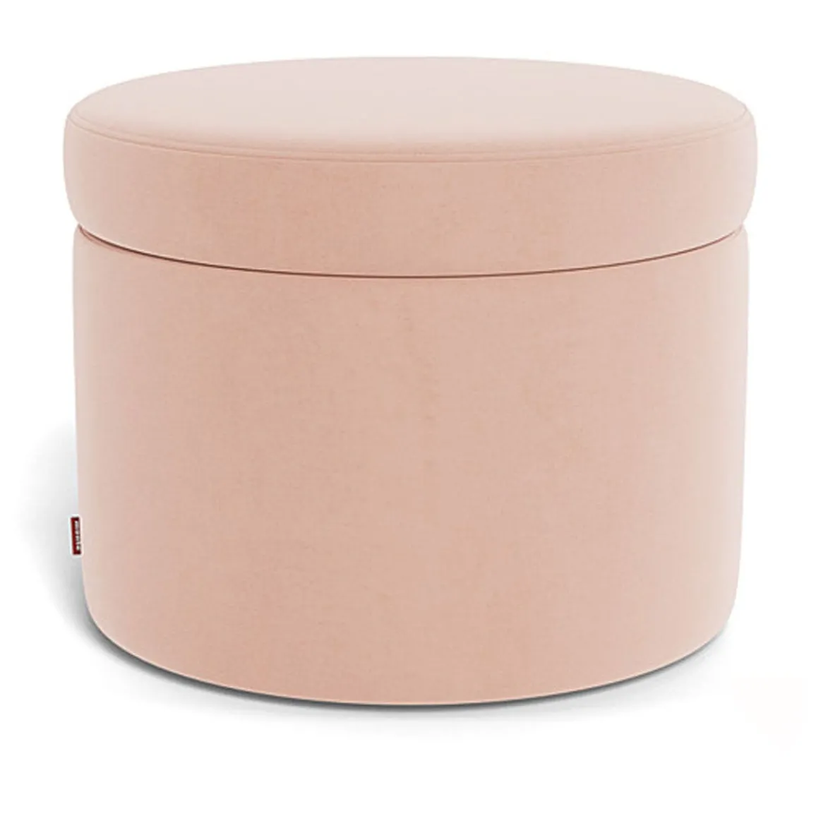 Round Storage Ottoman - Fabric