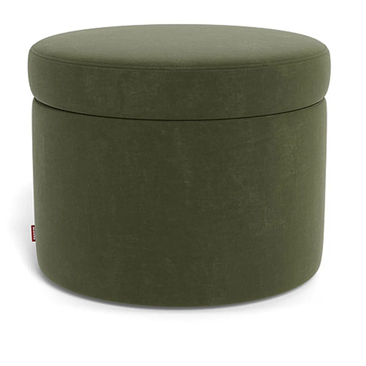 Round Storage Ottoman - Fabric