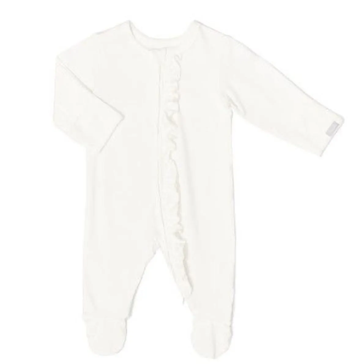 Ruffle Zipper Footie