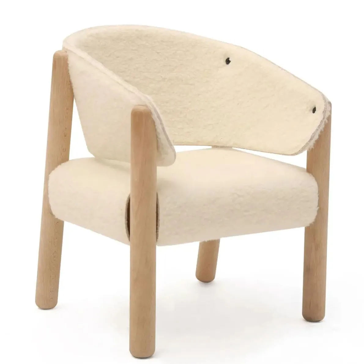 SABA Kids Faux Fur Chair