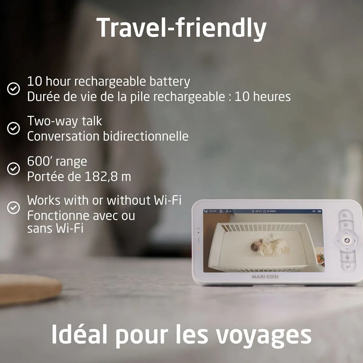 See Pro 360 Baby Monitor & Parent Unit with CryAssist Technology