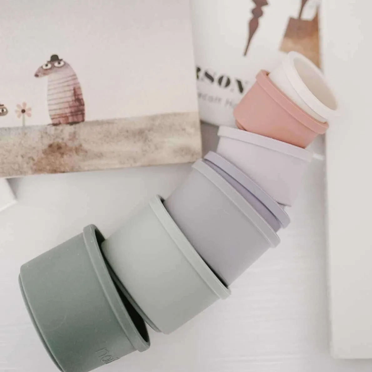 Silicone Stacking Cups