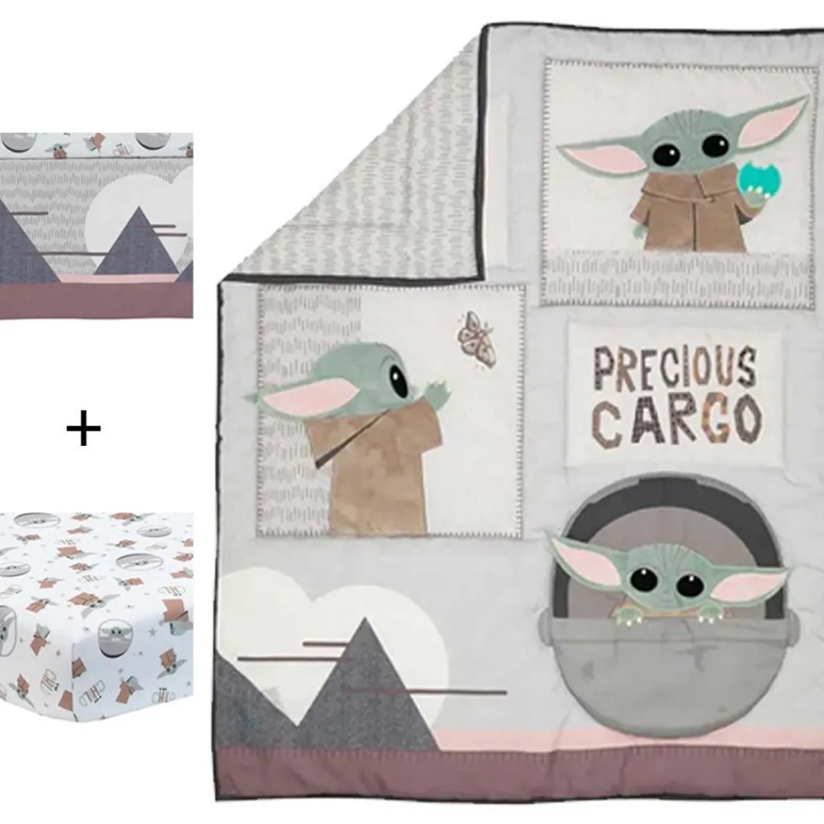 Star Wars the Child 3 Piece Crib Set