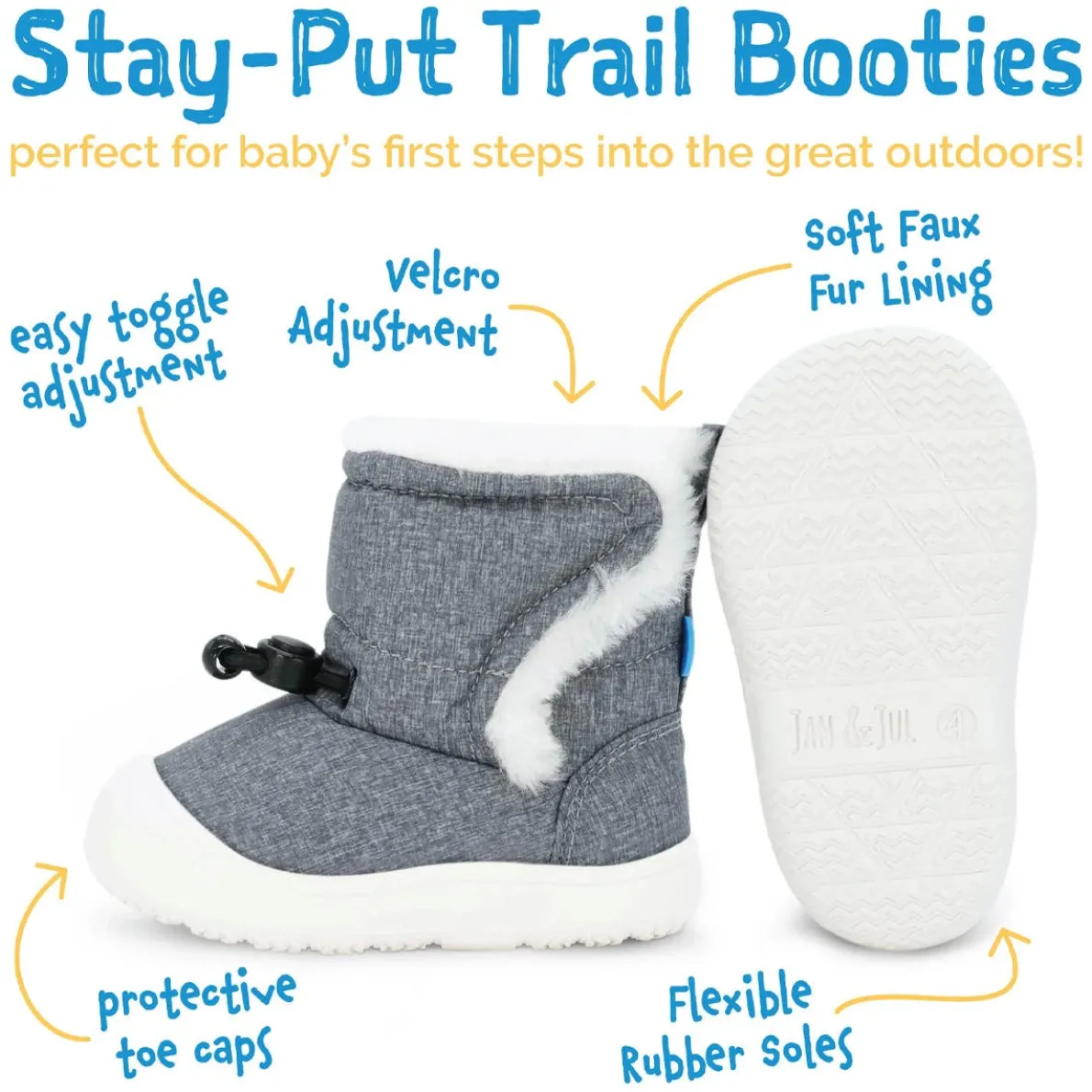 Stay-Put Trail Booties