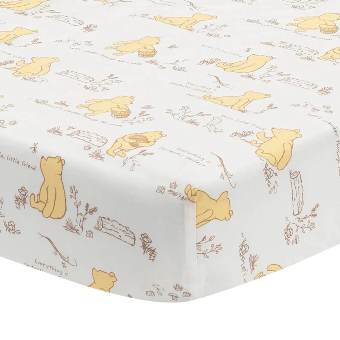 Storytime Pooh Crib Sheet
