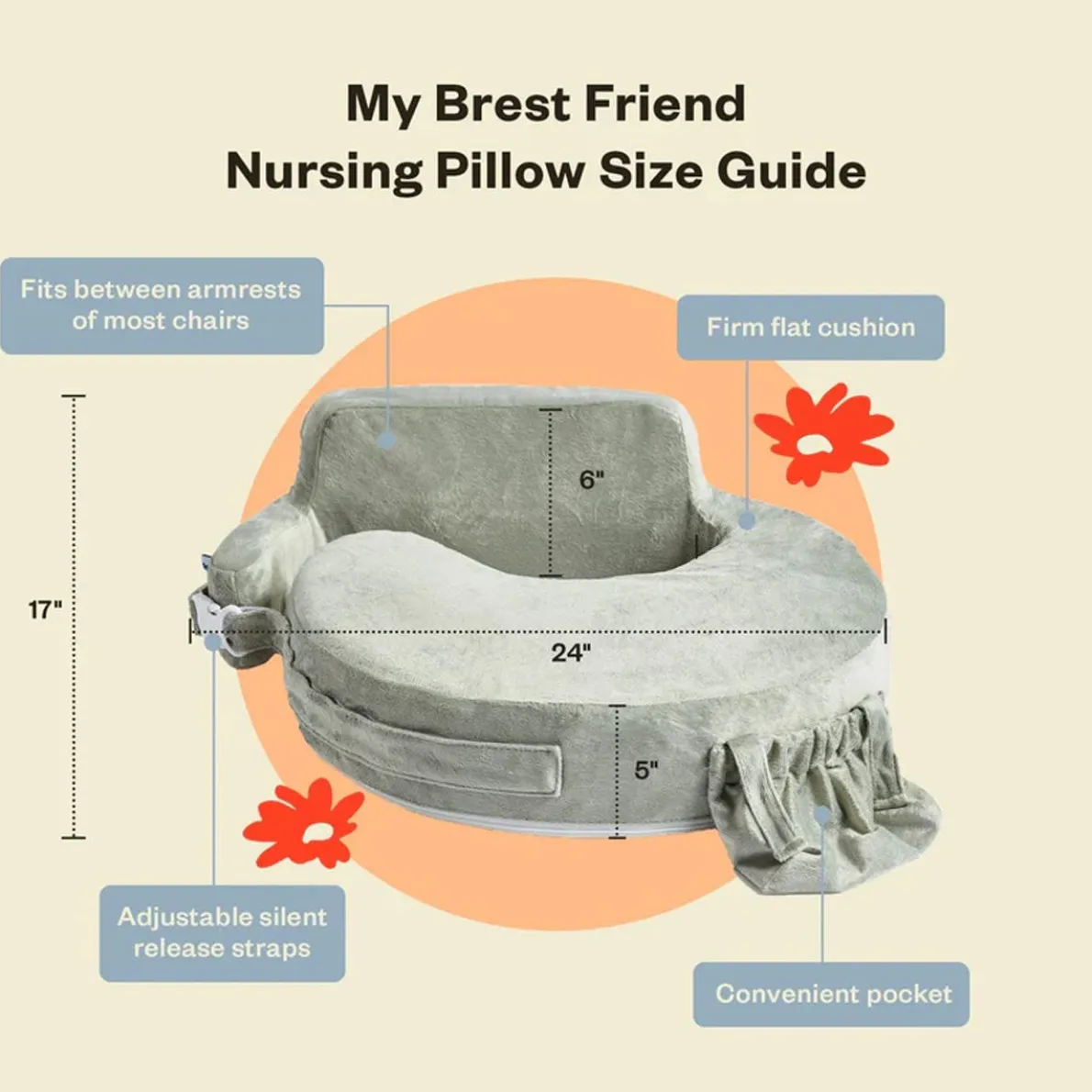 Super Deluxe Organic Nursing Pillow