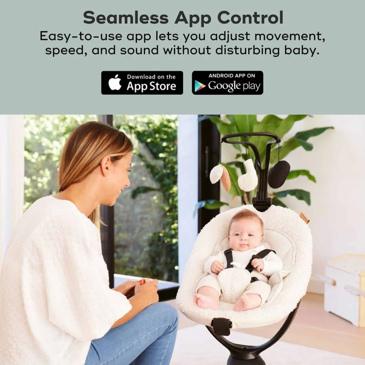 Swoon Connected Swing - Curly White