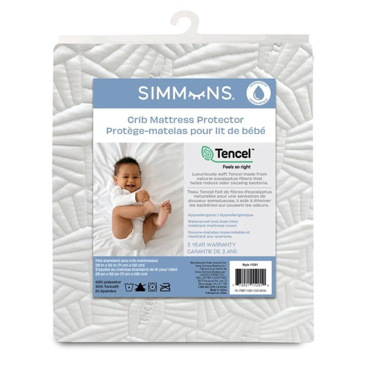 Tencel Crib Waterproof Mattress Protector