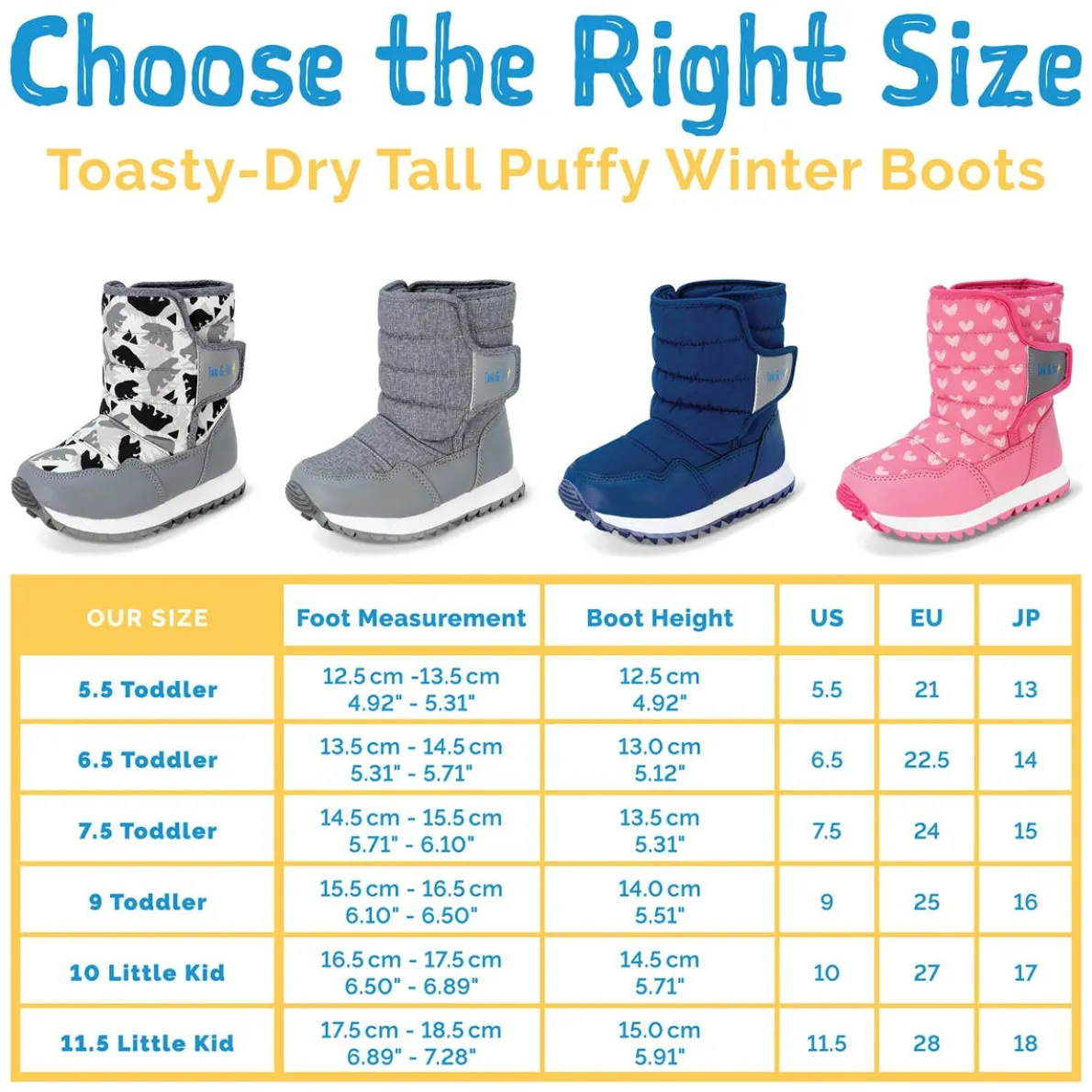 Toast-Dry Puffy Winter Booties
