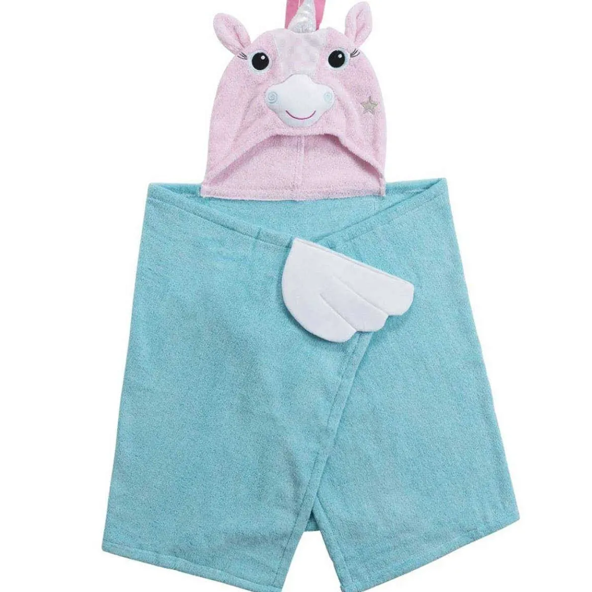 Toddler Plush Terry Hooded Bath Towel