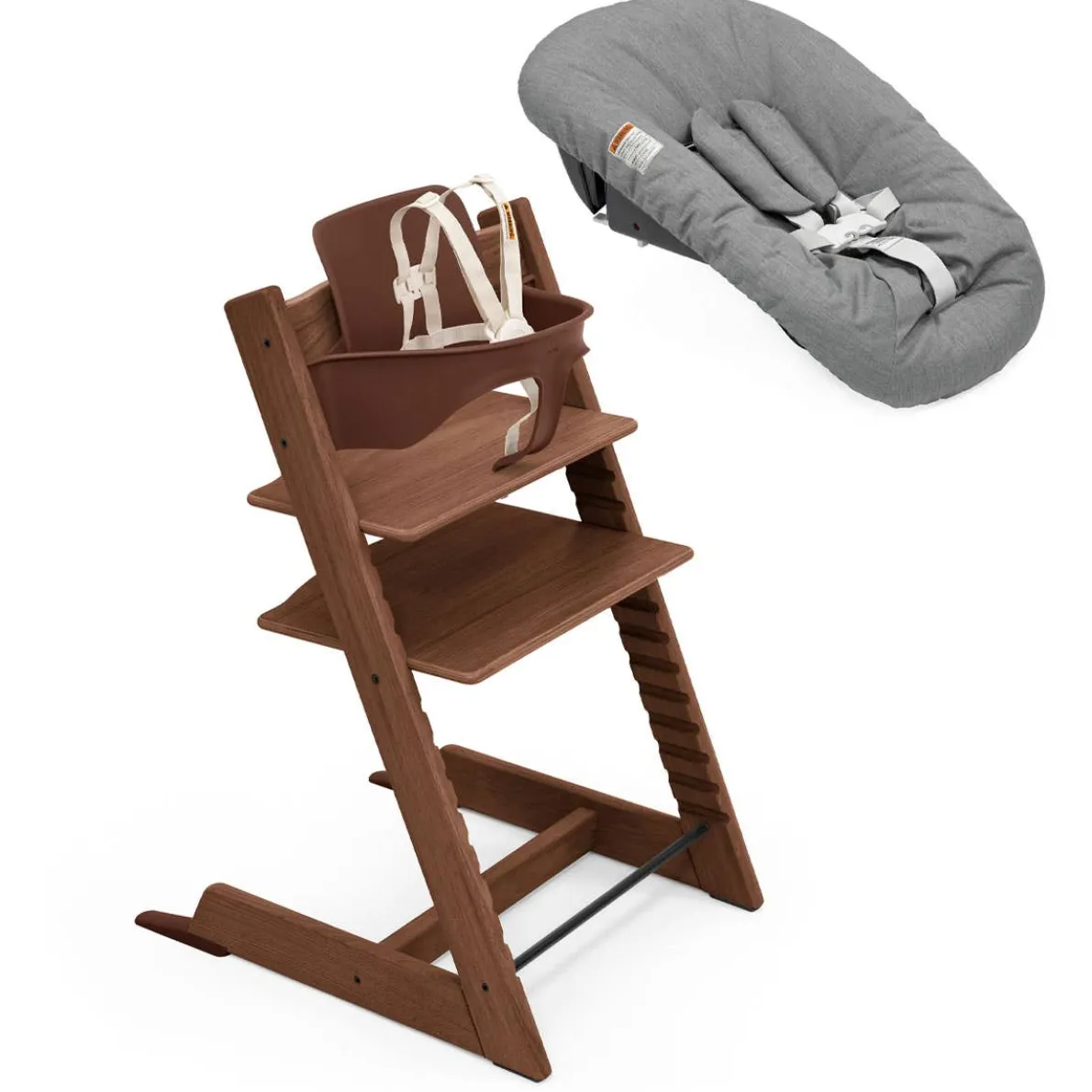Tripp Trapp® High Chair² with Newborn Set (Oak)
