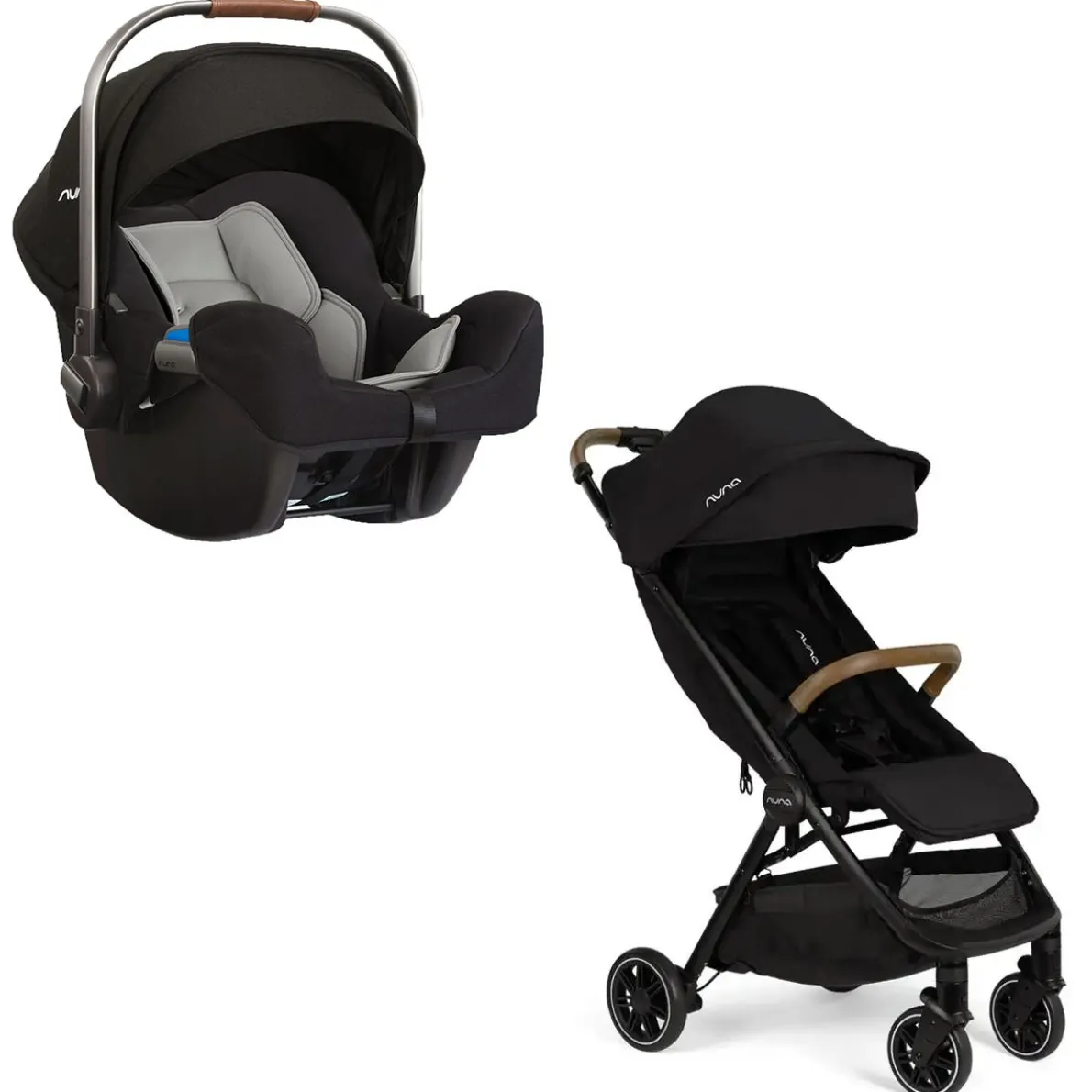 TRVL Stroller + Pipa Car Seat (Caviar)