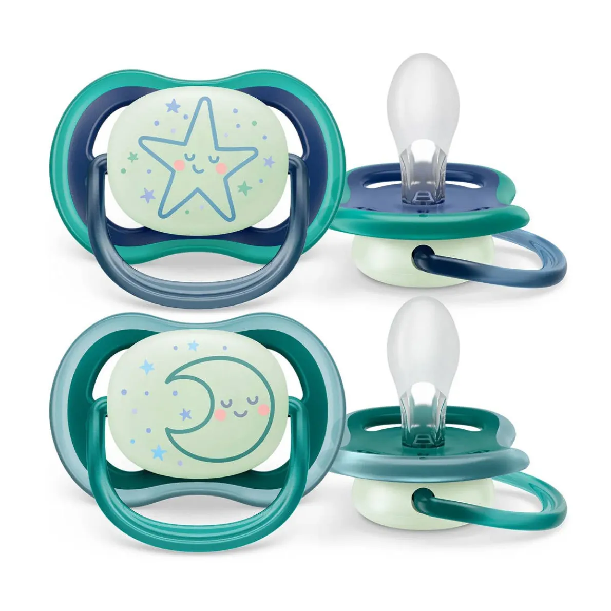 Ultra Air Night Pacifier 6-18M (2 Pack)