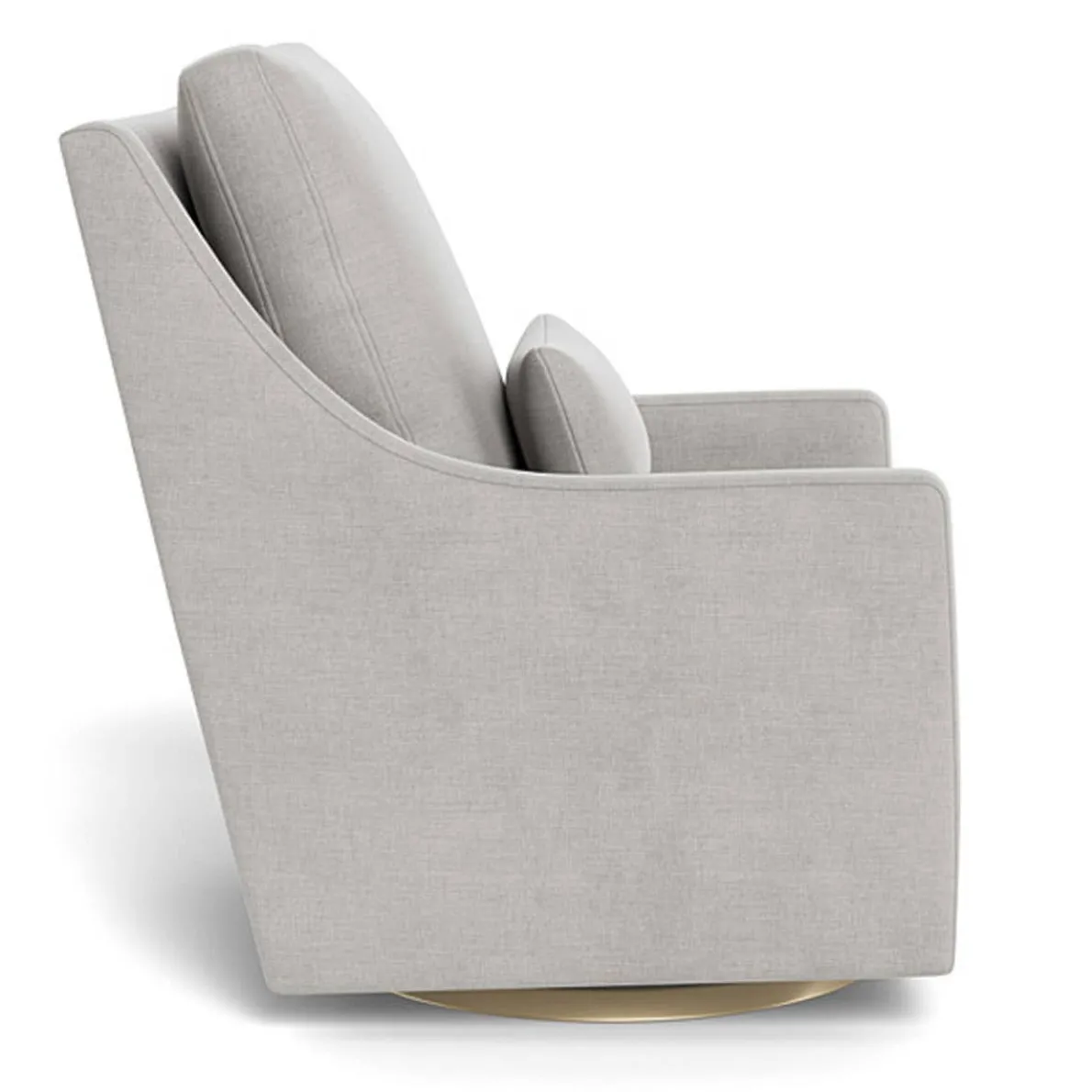 Vera Glider - European Fabric with Swivel Base