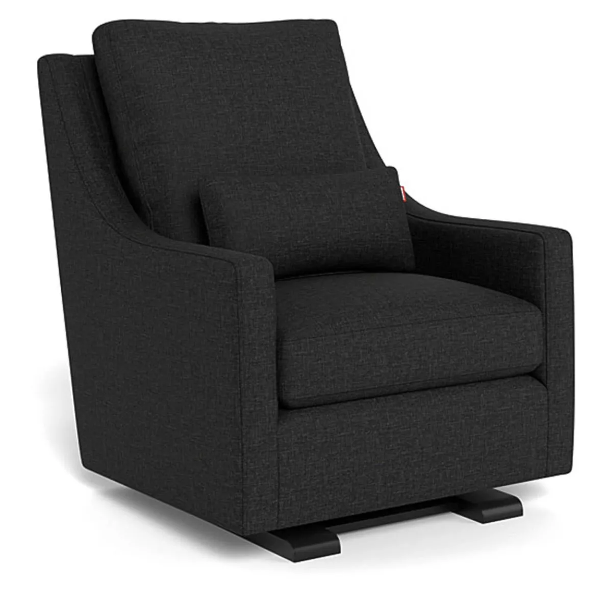 Vera Glider - Fabric with Espresso Base