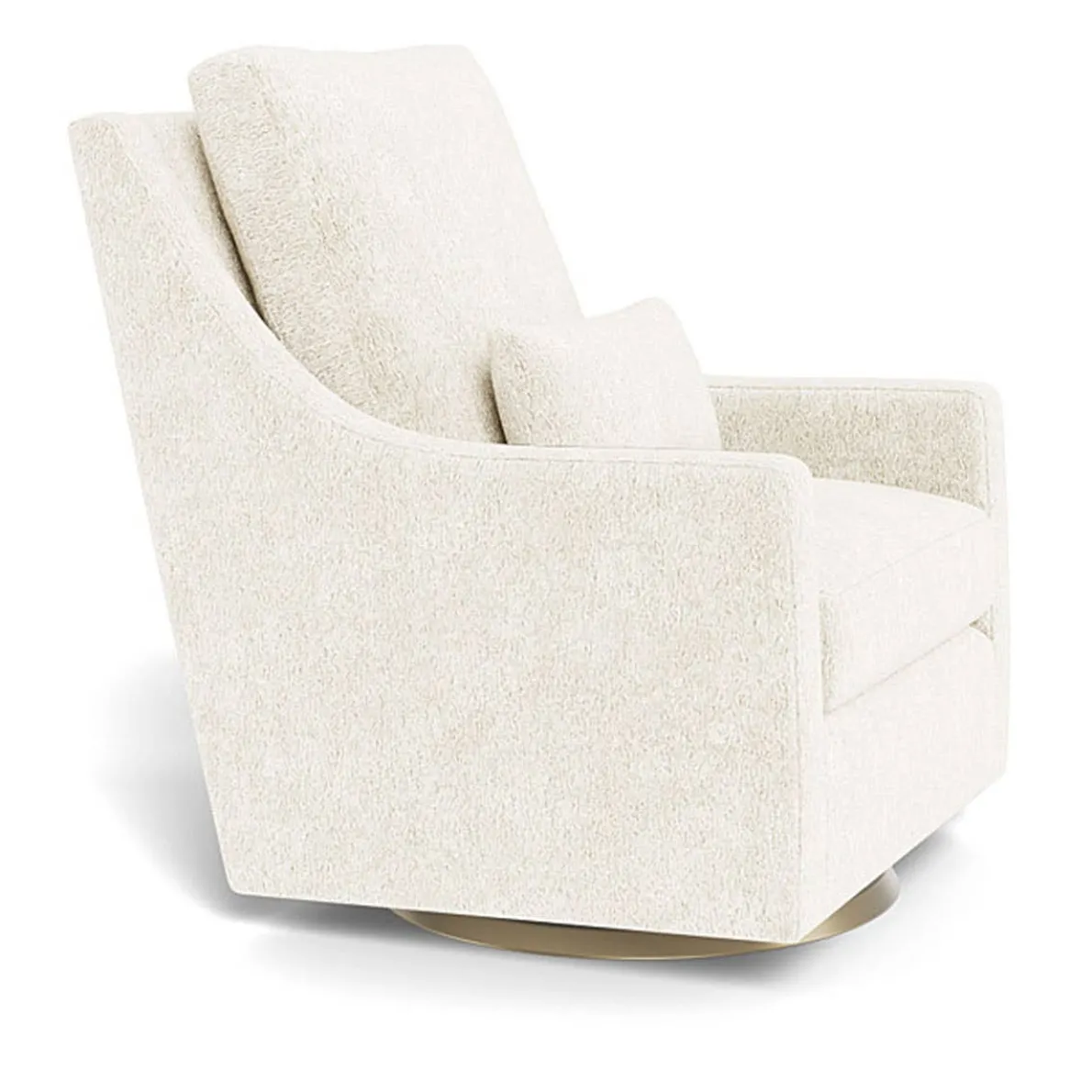 Vera Glider - Faux Sheepskin with Swivel Base