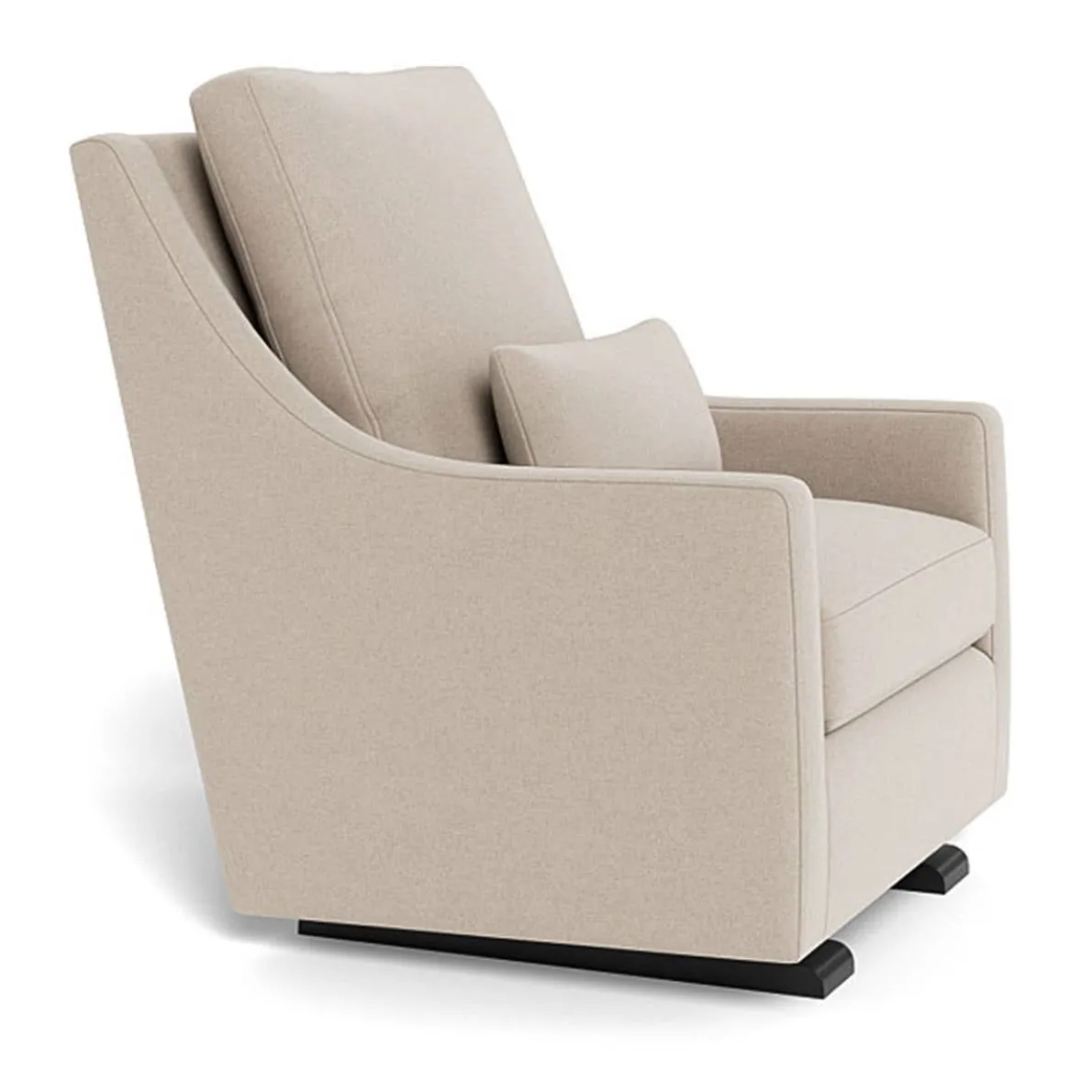 Vera Glider - Wool Fabric with Espresso Base