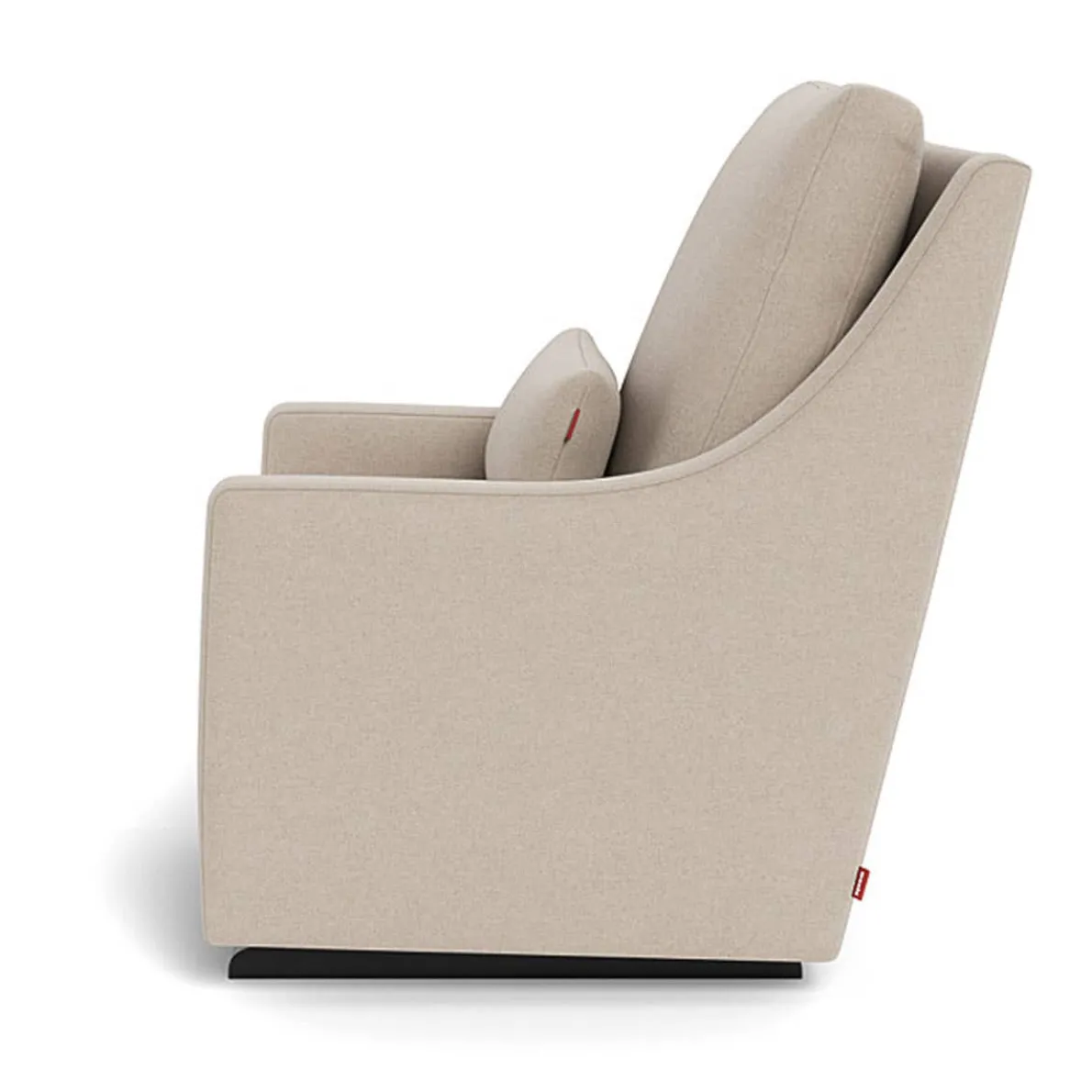 Vera Glider - Wool Fabric with Espresso Base