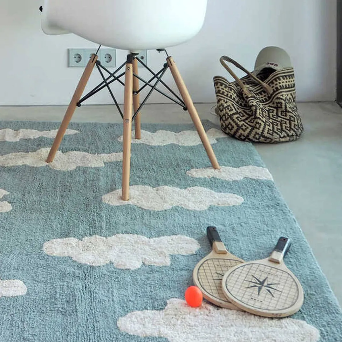 Washable Rug - Clouds