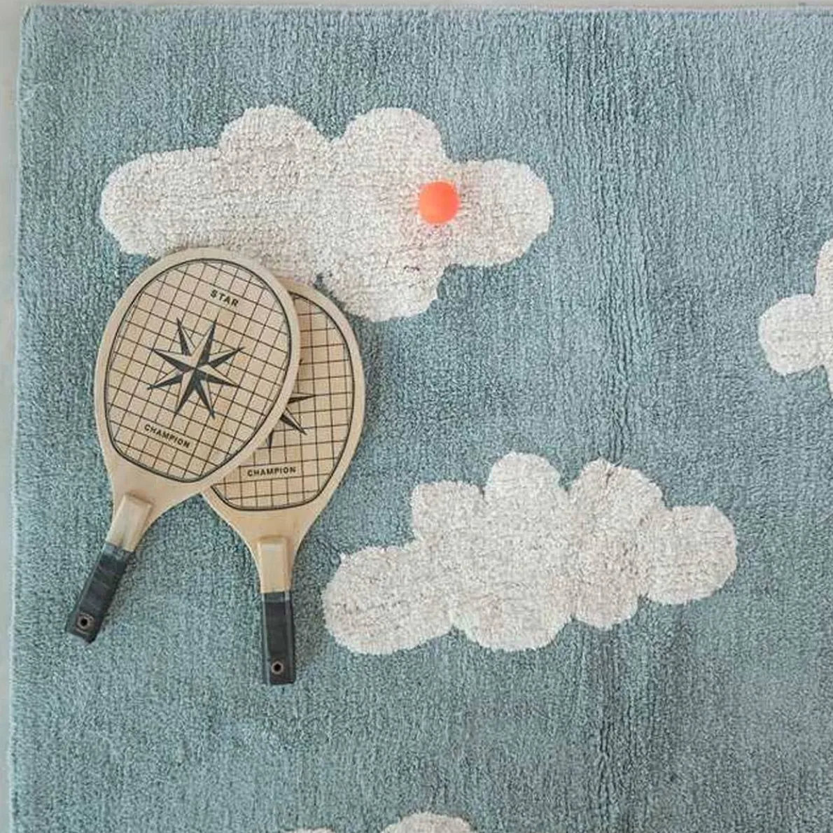 Washable Rug - Clouds