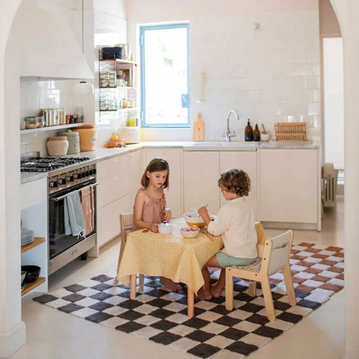 Washable Rug - Kitchen Tiles