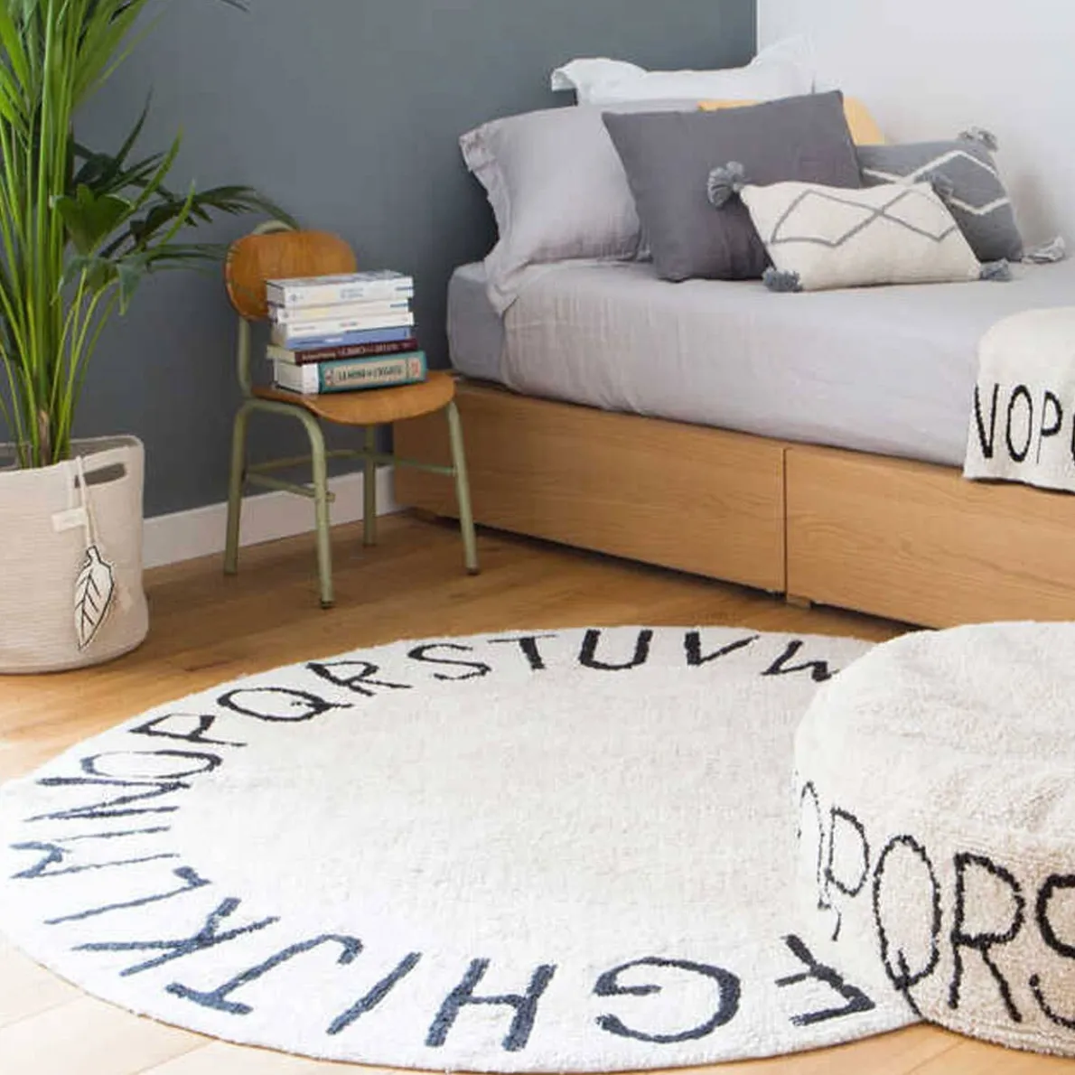 Washable Rug - Round ABC