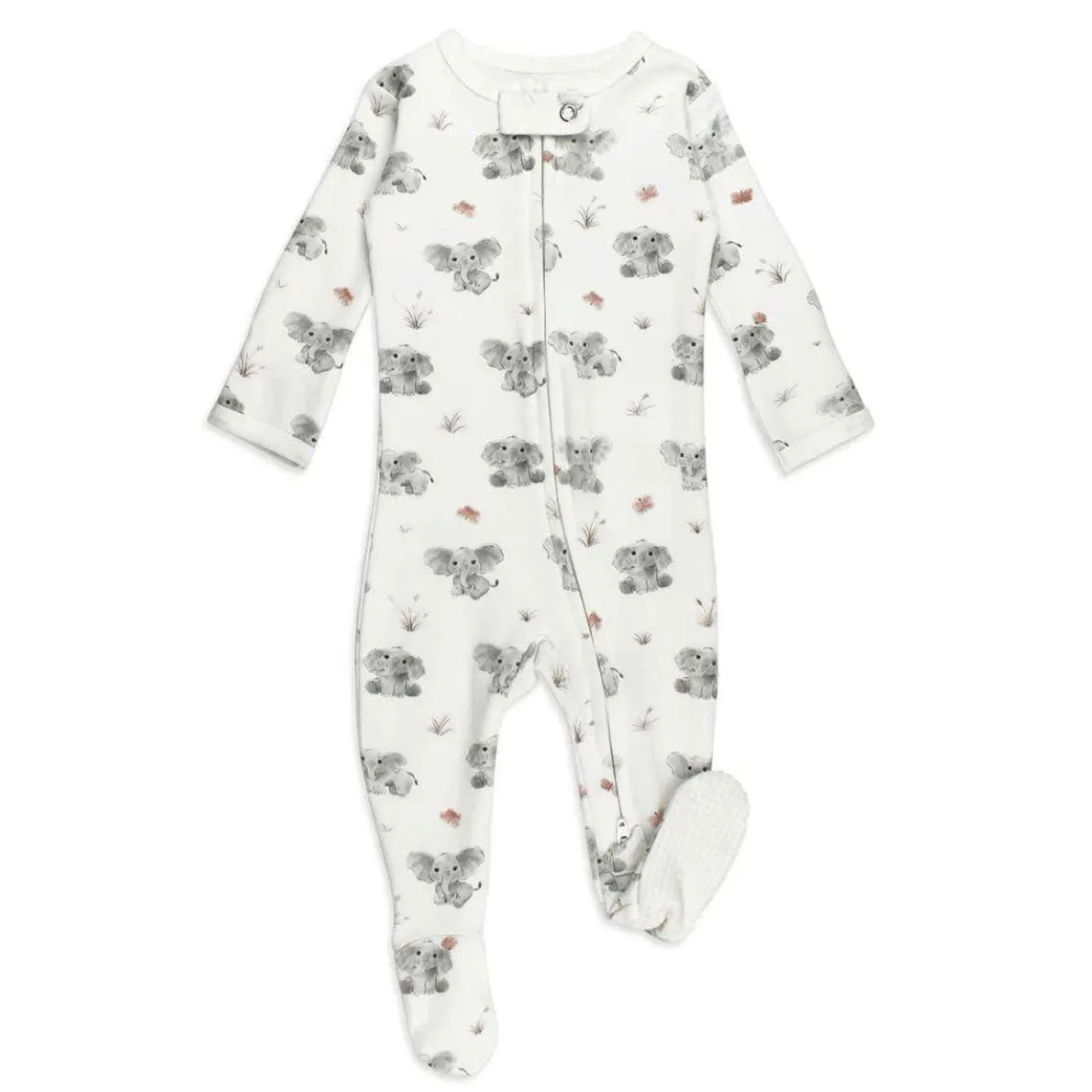 2-Way Zipper Footie (Baby Animals)