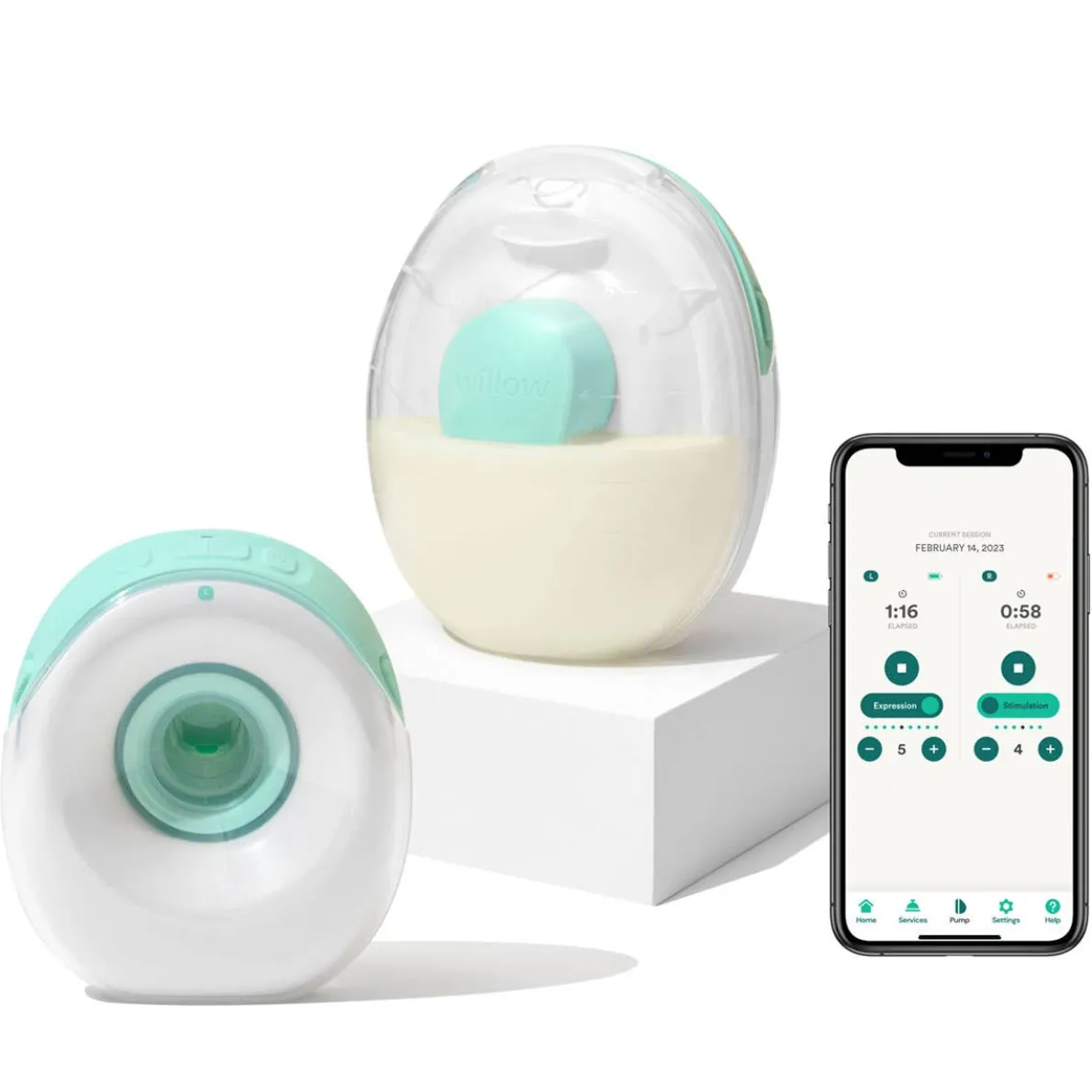 Willow Go Wearable Hands-Free Double Electric Breast Pump