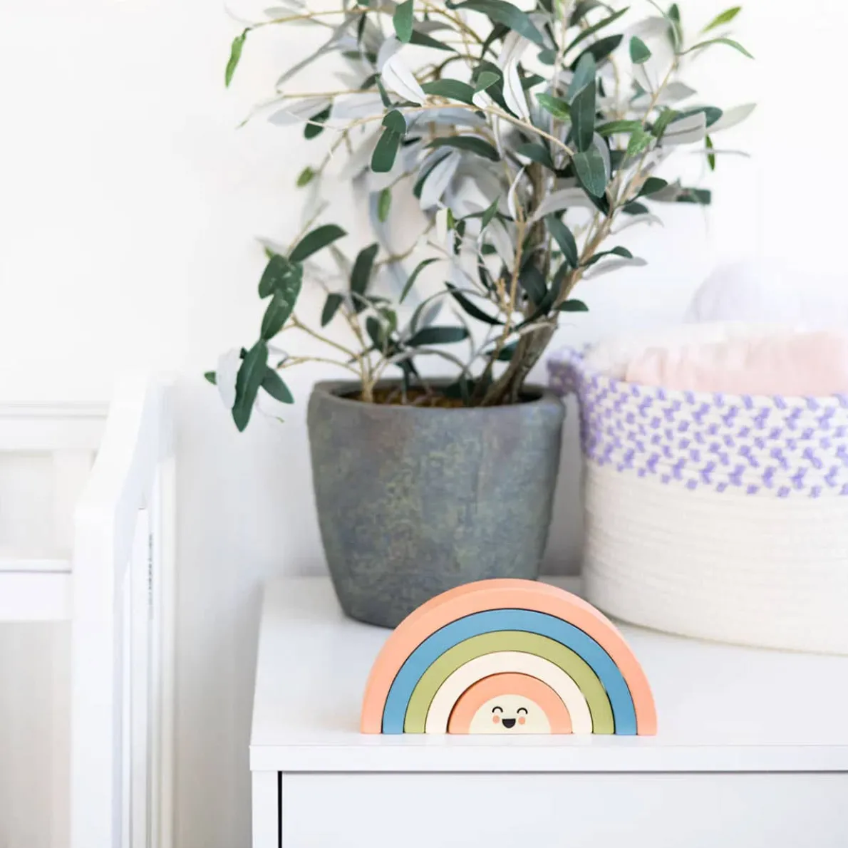 Wooden Rainbow Stacking Toy