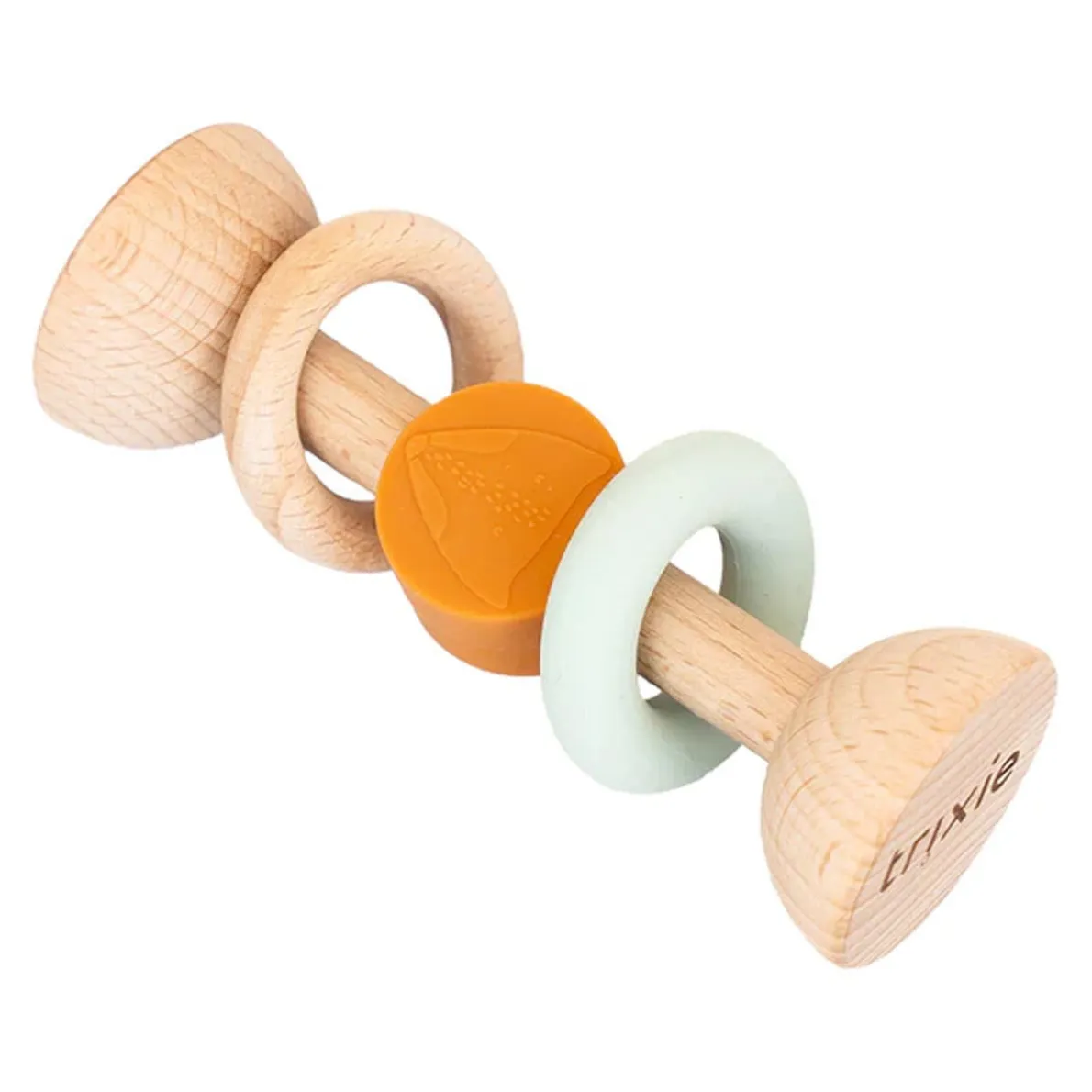 Wooden Silicone Rattle