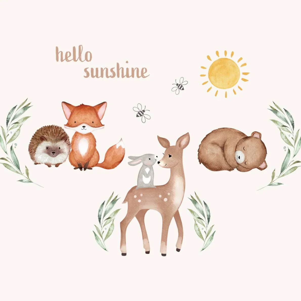 Woodland Pals 5 Piece Crib Set