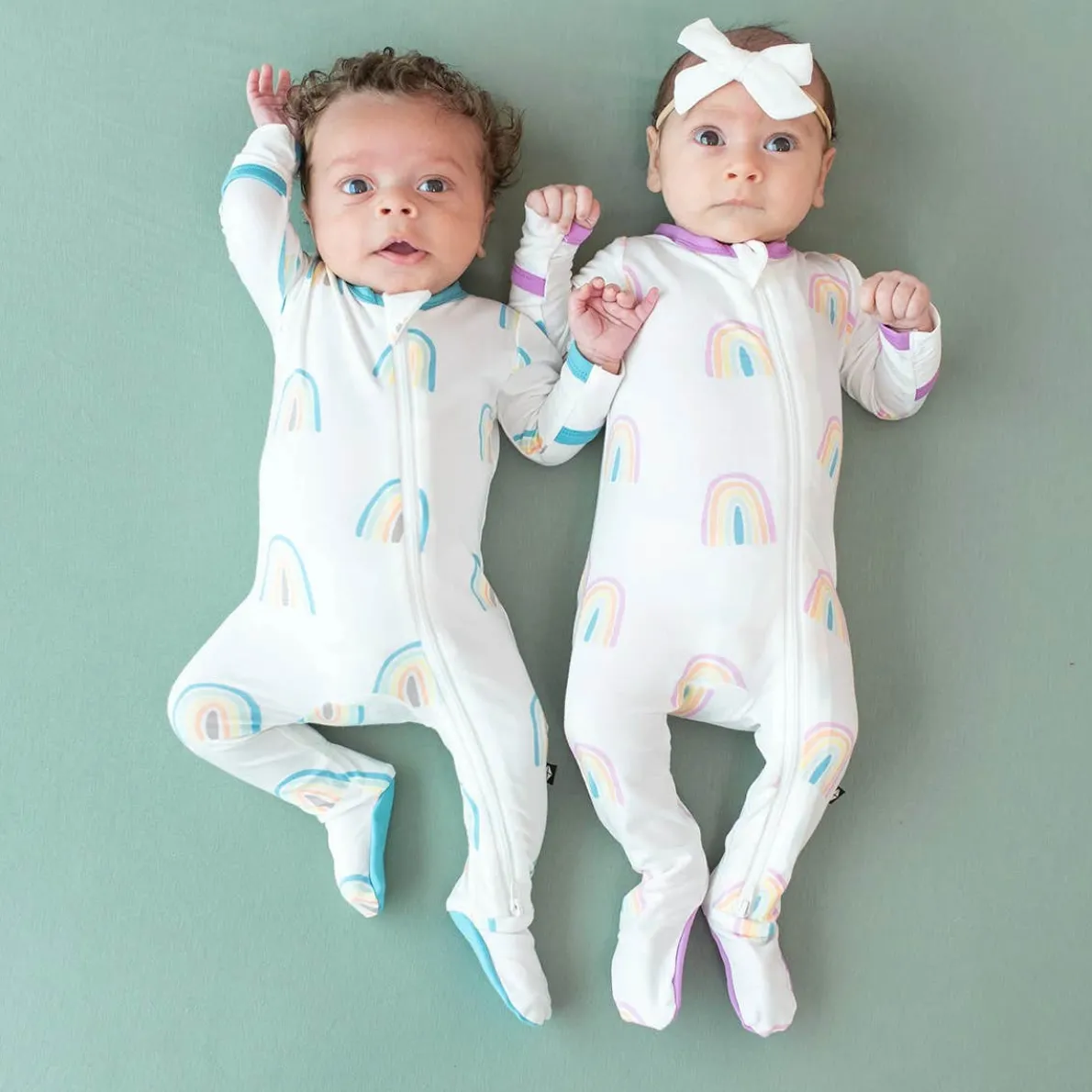 Zippered Footie (Rainbow)