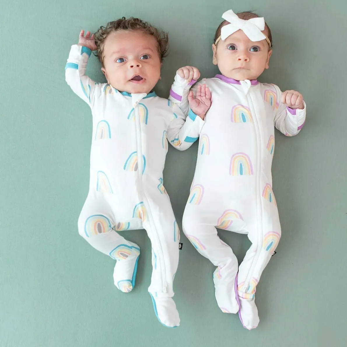 Zippered Footie (Rainbow)